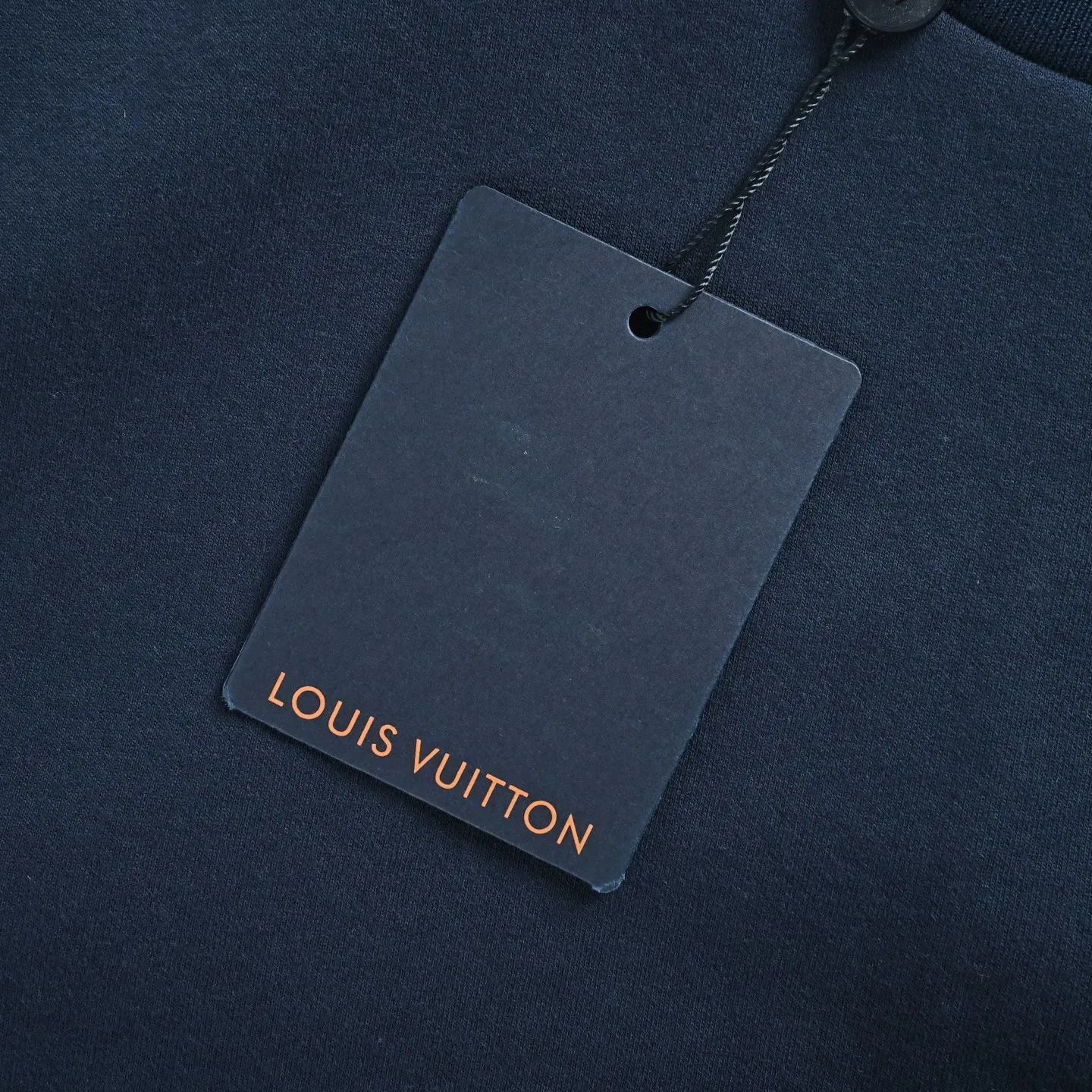 Louis Vuitton/Louis Vuitton leather label logo round neck sweatshirt